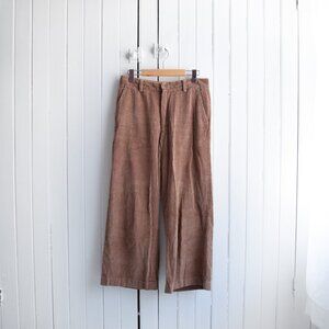 Frank & Oak wide leg corduroy pants